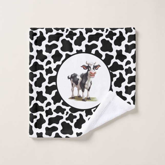 Cow Print Wash Cloth (Wash Cloth)