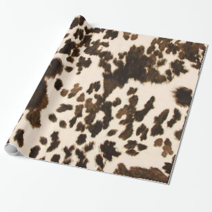 cow print wrapping paper