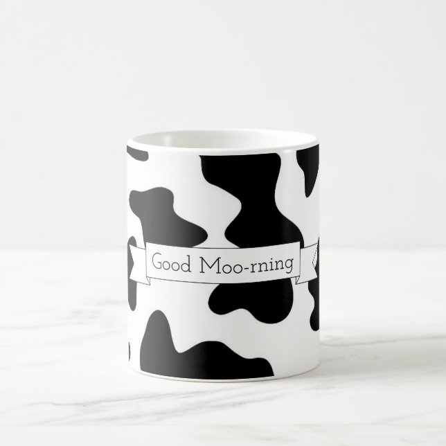 Cow Printed Good Moo-rning Mug (Center)