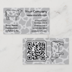 Cow Profile Business Card