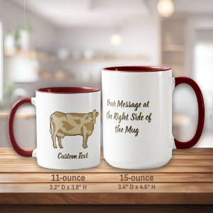 Cow Profile Coffee Mug
