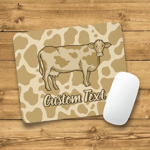 Cow Profile Mouse Pad