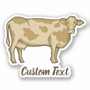 Cow Profile Sticker