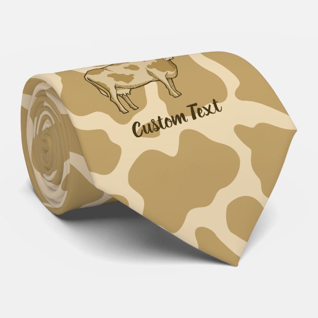 Cow Profile Tie (Rolled)