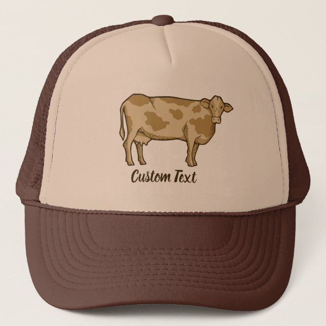 Cow Profile Trucker Hat (Front)