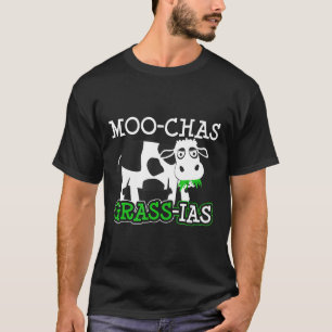 Cow Pun Art Moo Chas Grass Ias T-Shirt