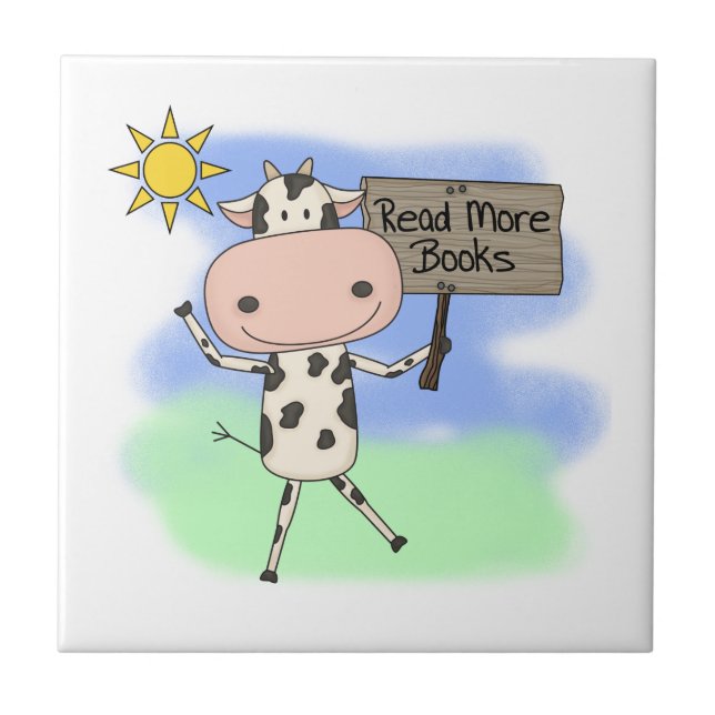 Cow Read More Books Tile (Front)