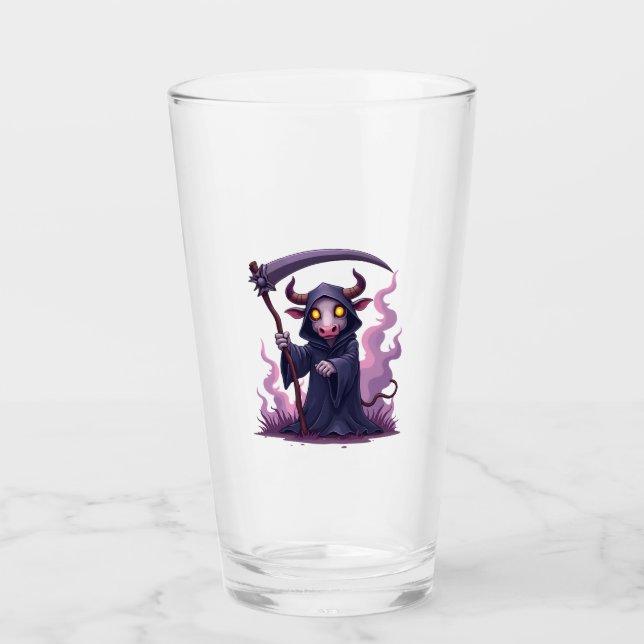Cow Reaper Glass (Front)