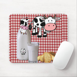 Cow Red Plaid Milk  Mouse Pad! Mouse Pad