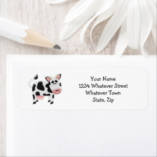 Cow Return Address Label
