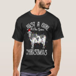 Cow Santa Girl Who Loves Christmas T-Shirt<br><div class="desc">Cow Santa Girl Who Loves Christmas</div>