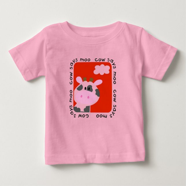 Cow Says Moo Tshirts and Gifts (Front)