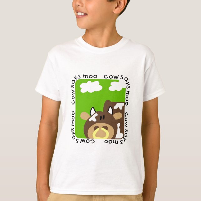 Cow Says Moo Tshirts and Gifts (Front)
