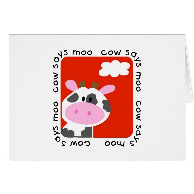 Cow Says Moo Tshirts and Gifts (Front Horizontal)