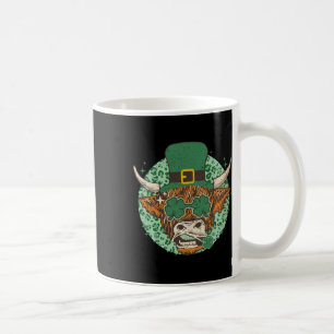 Cow Shamrock Coquette Bow St Patrick's Day  Coffee Mug
