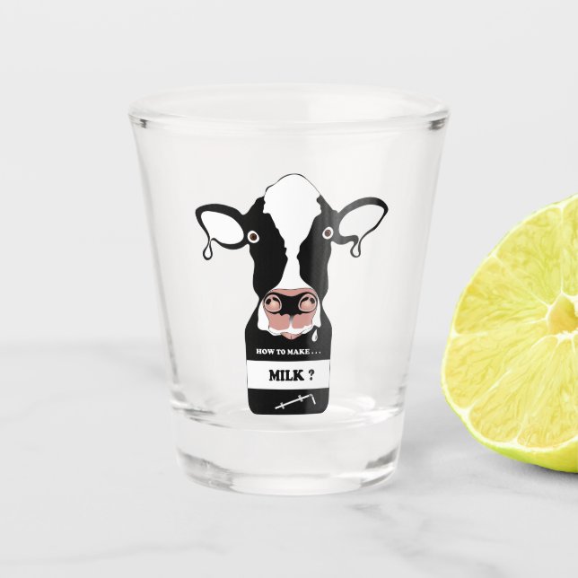 Cow! Shot Glass (Front)