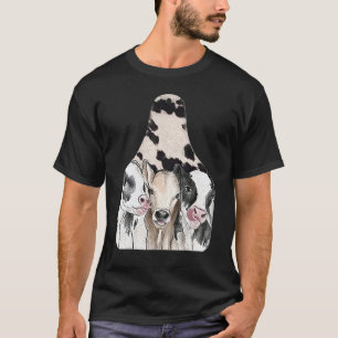 Cow Show Tag Cowhide Western Southern Farm Animal  T-Shirt