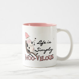 Cow Simply Moo-velous Tshirts and Gifts Two-Tone Coffee Mug