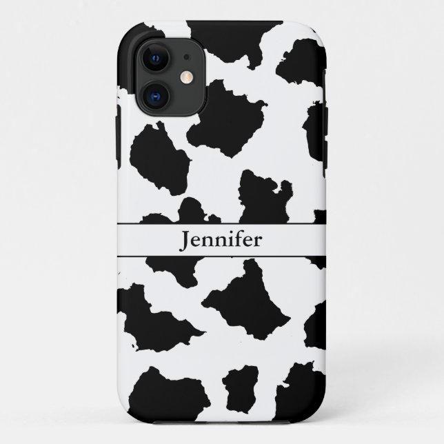 Cow Skin Black And White Pattern Case-Mate iPhone Case (Back)