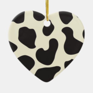 Cow Skin Cow Pattern Ceramic Ornament