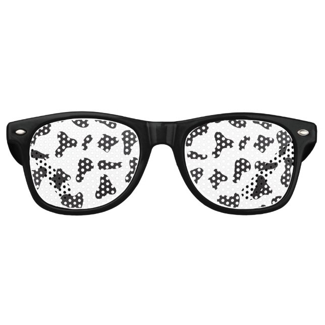 Cow Skin Texture Retro Sunglasses (Front)