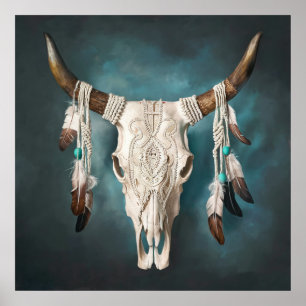 Cow Skull 1 Poster