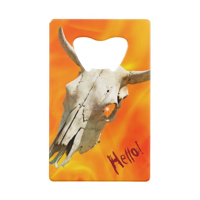 Cow skull and fire (Back)