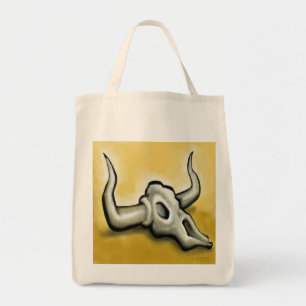 Cow Skull Tote Bag