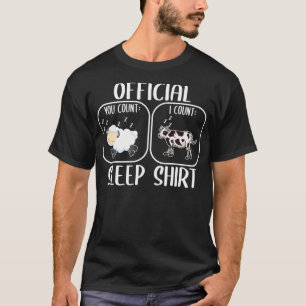 Cow sleep shirt counting sheep