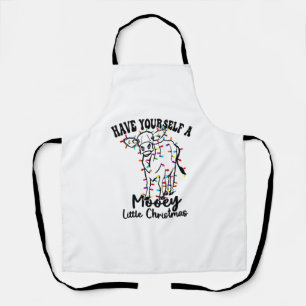 Cow & Snow Have Yourself A Mooey Little Christmas Apron