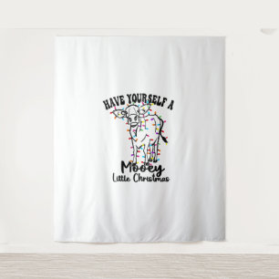 Cow & Snow Have Yourself A Mooey Little Christmas Tapestry