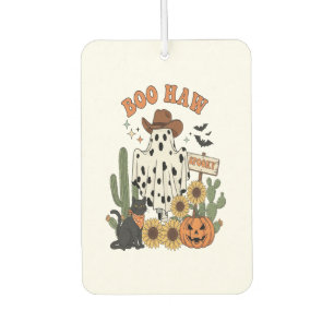 Cow Spot Ghost Western-Funny Halloween Car Air Freshener