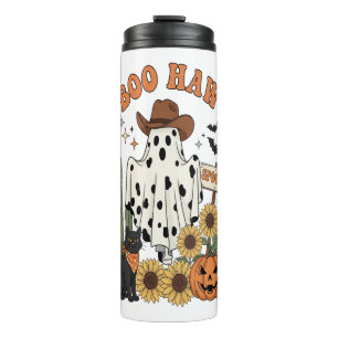 Cow Spot Ghost Western-Funny Halloween Thermal Tumbler