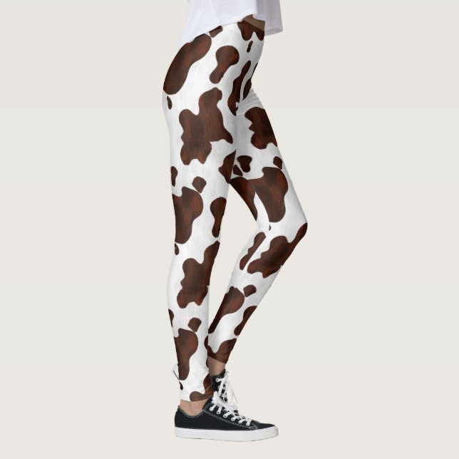 Cow Spots Cowhide Animal Country Western Cowgirl Leggings Zazzle - Main Image
