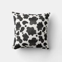 Cow Spots Pattern Black and White Animal Print