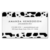 Cow Spots Pattern Black and White Animal Print