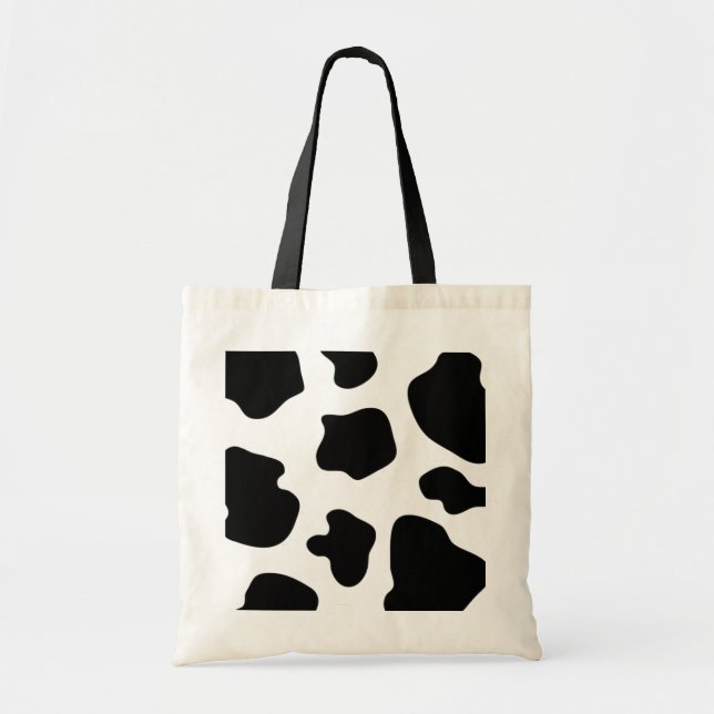 Cow spots pattern tote bag | Farm animal print (Front)
