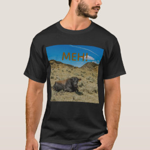 COW STEER cow says MEH no moo on the farm T-Shirt