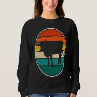 Cow Sunset Vintage Sweatshirt