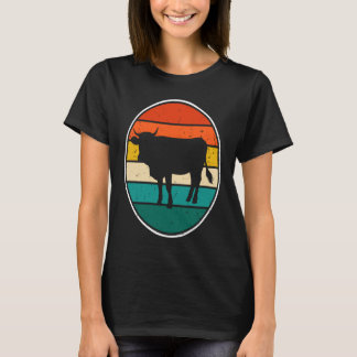 Cow Sunset Vintage T-Shirt