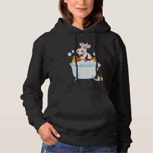 Cow Taking Bath Animal Cows Hoodie