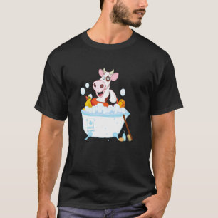 Cow Taking Bath Animal Cows T-Shirt