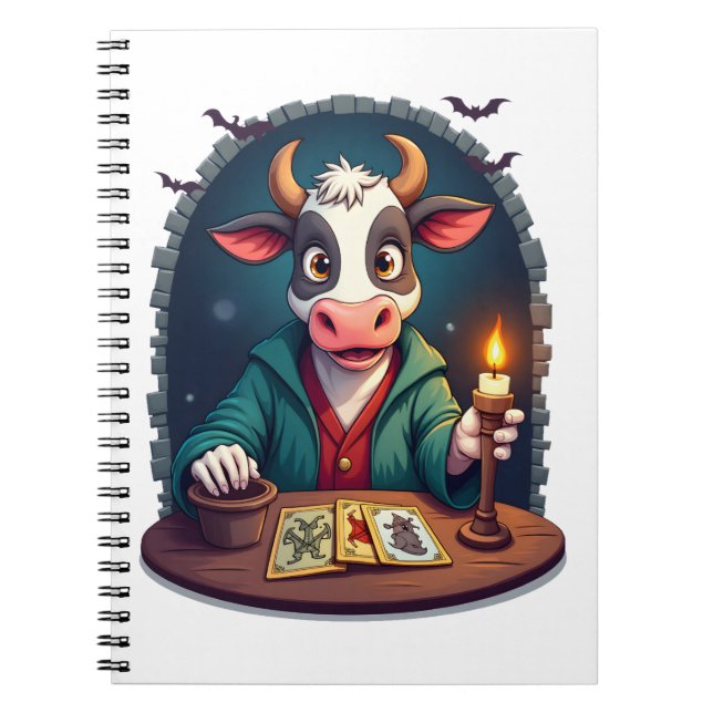 Cow Tarot of Terror Notebook (Front)
