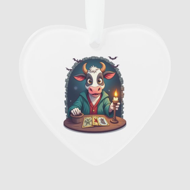Cow Tarot of Terror Ornament (Front)
