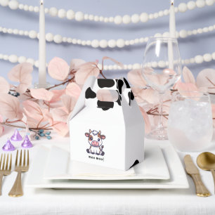 Cow Theme First Birthday Favour Box