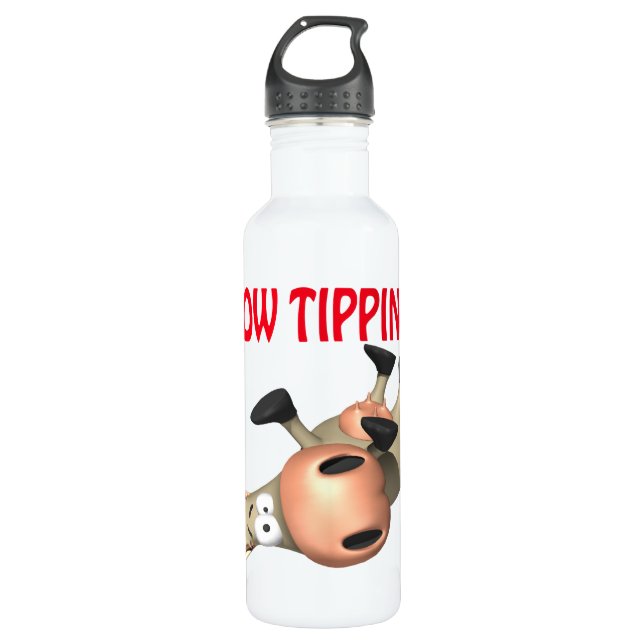 Cow Tipping 710 Ml Water Bottle (Front)