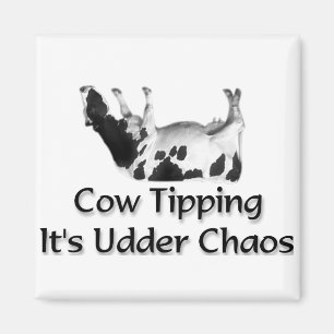 Cow Tipping Magnet
