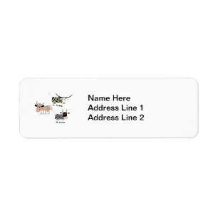 Cow Trio Return Address Label