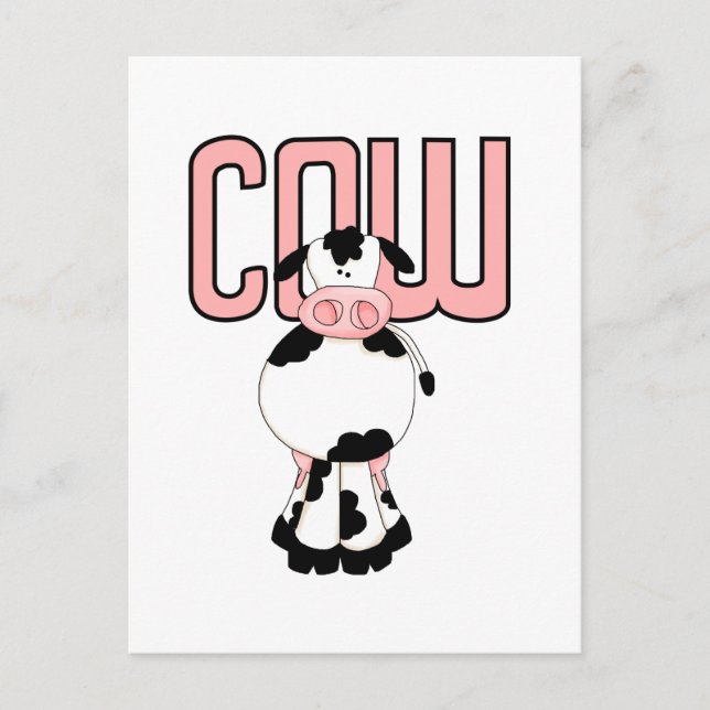 Cow Tshirts and Gifts Postcard (Front)