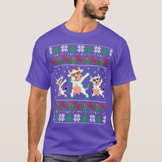 Cow Ugly Christmas Sweater Funny Dabbing Cow Xmas 